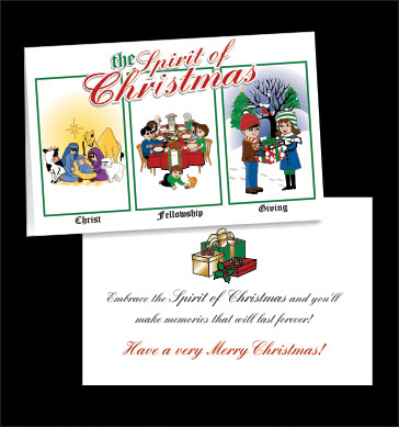 THE SPIRIT OF CHRISTMAS CARD 50 CARD PACK